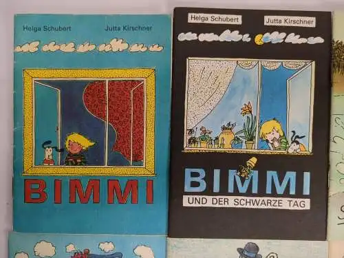 9 Hefte Minibuch Kinderbuchverlag: Bimmi,  Seppls Kopfsprung, Lügenmärchen; DDR