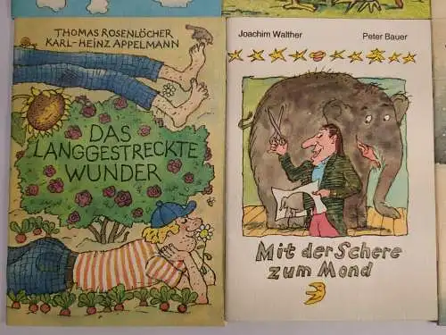 9 Hefte Minibuch Kinderbuchverlag: Bimmi,  Seppls Kopfsprung, Lügenmärchen; DDR