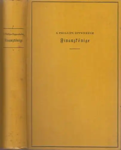 Buch: Finanzkönige, Phillips Oppenheim, 1931, Payne, Leipzig, Kriminalroman, gut