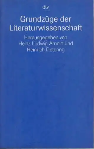 Buch: Grundzüge der Literaturwissenschaft, Arnold. Dtv, 1997, gebraucht, gut