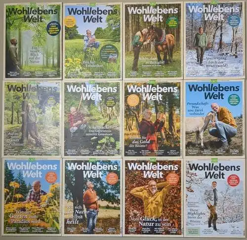 12 Hefte Wohllebens Welt 1-12 / 2019-2021, Das Naturmagazin von GEO, Zeitschrift