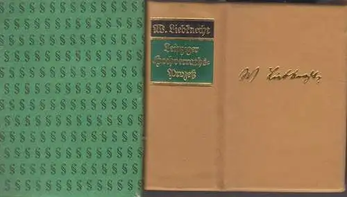 Buch: Leipziger Hochverrats-Prozeß, Liebknecht, Wilhelm. 1985, gebraucht, gut