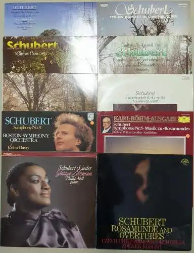 10 Schallplatten 12" LP Franz Schubert, Vinyl, Konvolut, Klassik, Bundle