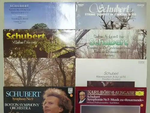 10 Schallplatten 12" LP Franz Schubert, Vinyl, Konvolut, Klassik, Bundle