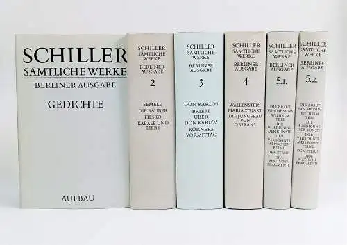 Buch: Schiller Sämtliche Werke in 10 Bänden, Band 1-5.2, Thalheim, H.-G., Aufbau