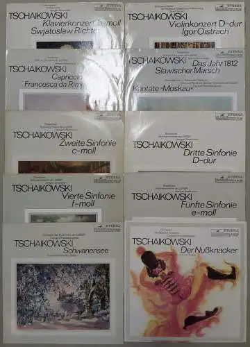 10 Schallplatten 12" LP Peter Tschaikowski, Eterna, Nußknacker, Schwanensee ...