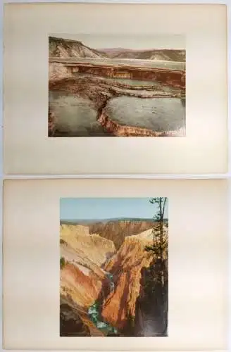 Foto: Yellowstone National Park - Mammoth Hot Spring; Inspiration Point. 1902