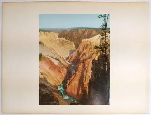 Foto: Yellowstone National Park - Mammoth Hot Spring; Inspiration Point. 1902