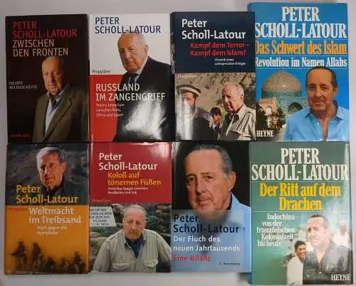 8 Bücher Peter Scholl-Latour: Fluch, Russland, Weltmacht, Islam, Kalter Krieg ..