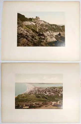 Foto: Portland - Rufus Castle; Chesil Beach, Detroit Photograph Co., Photochrom