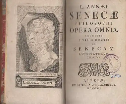 Buch: L. Annaei Senecae Opera, Tom. I, Seneca, 1790, Ex Officina Weidmanniana