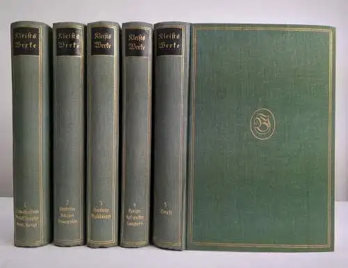 Buch: Heinrich von Kleist - Werke, 5 Bände, Bibliographisches Institut, Leipzig