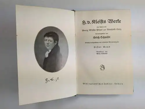 Buch: Heinrich von Kleist - Werke, 5 Bände, Bibliographisches Institut, Leipzig