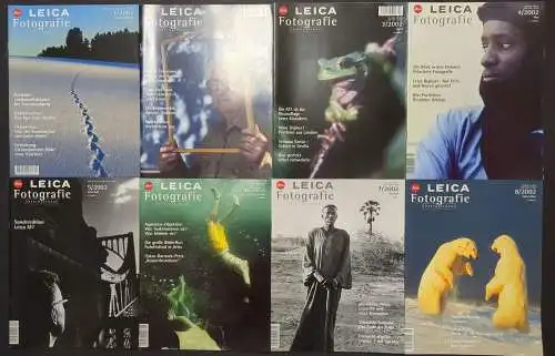 8 Hefte Leica Fotografie International 1-8/2002, Zeitschrift, Magazin, Foto