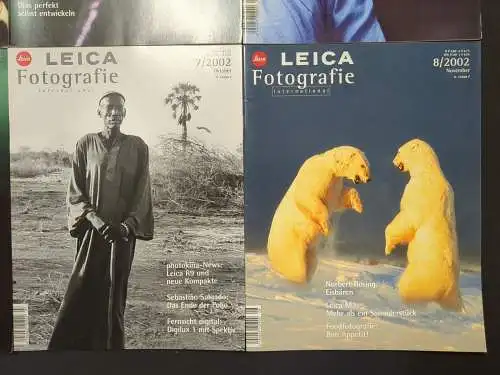 8 Hefte Leica Fotografie International 1-8/2002, Zeitschrift, Magazin, Foto