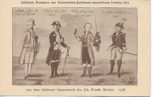 AK Offizielle Postkarte der Universitäts-Jubiläums-Ausstellung, gebraucht 303598