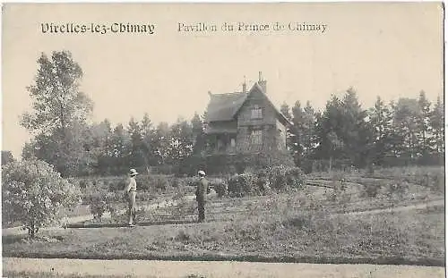 AK Virelles les Chimay. Pavillon du Prince de Chimay. ca. 1917, gebraucht, gut
