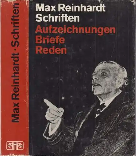 Buch: Schriften, Reinhardt, Max. 1974, Henschelverlag Kunst und Gesellschaft