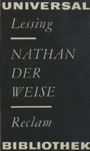 Buch: Nathan der Weise, Lessing, Gotthold Ephraim. Reclams Universal-Bibliothek