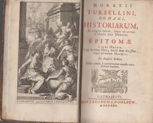 Buch: Historiarium, Torsellini, Orazio, 1730, Poolsum, Band 10, Ab origine mundi