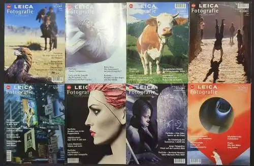 8 Hefte Leica Fotografie International 1-8/2001, Zeitschrift, Magazin, Foto