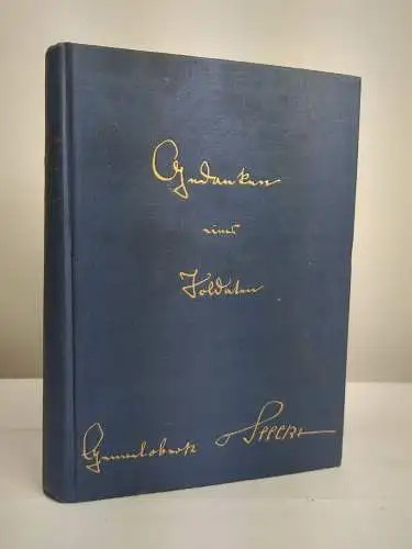 Buch: Gedanken eines Soldaten. Generaloberst von Seeckt, 1929, Kulturpolitik