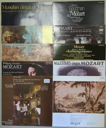 10 Schallplatten 12" LP Wolfgang Amadeus Mozart, Weltstars singen Mozart ...