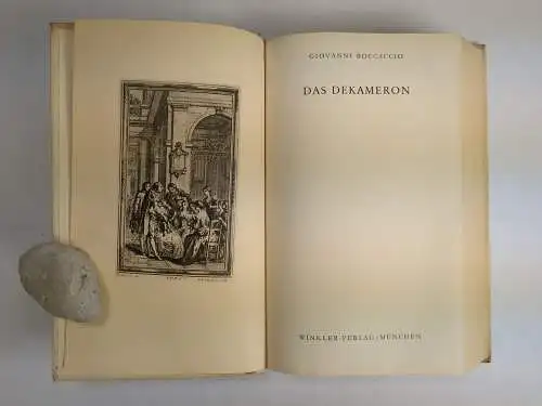 Buch: Das Dekameron, Boccaccio, Giovanni. 1952, Winkler-Verlag, gebraucht, gut