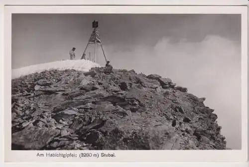 AK Am Habichtgipfel, Stubai, ca. 1938, Tiroler Photowerkstätte P. Karber