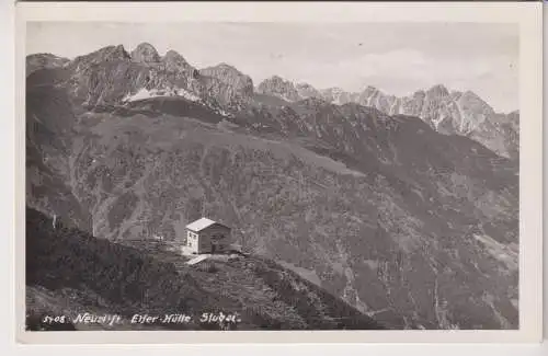 AK Neustift. Elfer-Hütte. Stubai, ca. 1938, Sepp Ritzer & Elis Braunhoft 341089