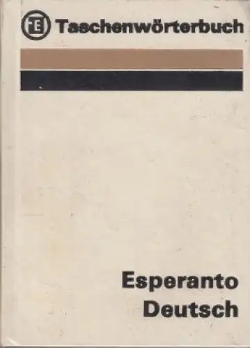 Buch: Taschenwörterbuch: Esperanto-Deutsch, Krause, Erich-Dieter. 1981