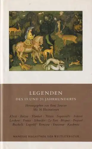 Buch: Legenden des 19. und 20. Jahrhunderts, Strasser, Rene. 1990, Manesse