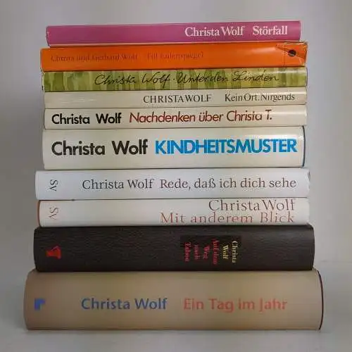 10 Bücher Christa Wolf: Ein Tag im Jahr; Christa T.; Kein Ort; Störfall ...