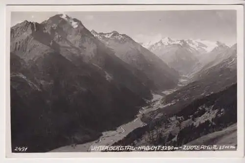 AK Unterbergstal-Habicht - Zuckerhütl, ca. 1938, Much Heiss, Alpiner Kunstverlag