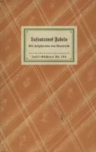 Insel-Bücherei 185, Lafontaines Fabeln, Lafontaine. 1935, Insel Verlag