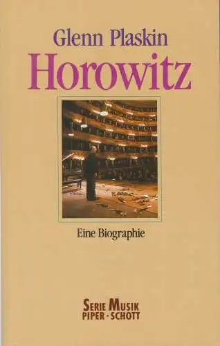 Buch: Horowitz, Plaskin, Glenn, 1990, Verlag Schott's Söhne, Eine Biographie