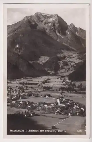 AK Mayerhofen i. Zillertal, mit Grünberg 2867 m, ca. 1939, Tiroler Kunstverlag