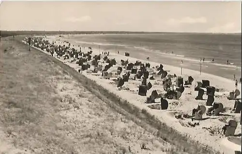 AK Ostseebad Prerow. Darß. Strand. ca. 1957, VEB Bild und Heimat, gut