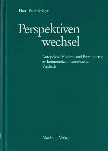 Buch: Perspektivenwechsel, Krüger, Hans-Peter, 1993, Akademie Verlag