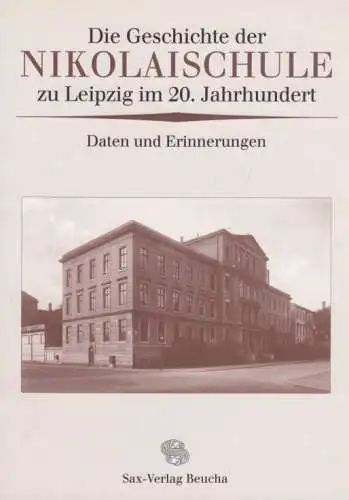 Buch: Die Geschichte der Nikolaischule zu Leipzig im 20. Jahrhundert, Burkhardt