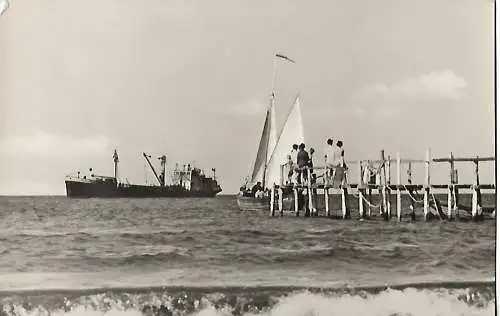 AK Ostseebad Prerow. Darß. Landesteg. ca. 1957, VEB Bild und Heimat, gut