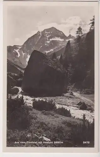 AK Aus dem Pinnistal mit Habicht 3280 m, ca. 1938, Tiroler Kunstverlag Chizzali