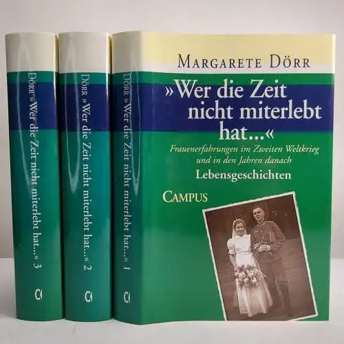 Buch: Wer die Zeit nicht miterlebt hat... Dörr, Margarete, 3 Bände, 1998, Campus