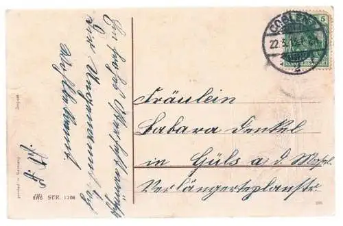 AK Ein frohes Osterfest. ca. 1913, Postkarte. Osterkarte, gebraucht, gut