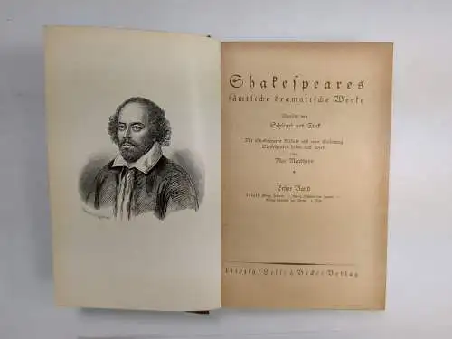 Buch: Shakespeares sämtliche dramatischen Werke, Hesse & Becker, 12 in 4 Bänden