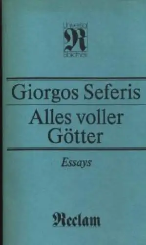 Buch: Alles voller Götter, Seferis, Giorgios. RUB, 1989, Essays, gebraucht, gut