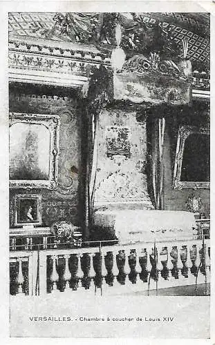 AK Versailles. Chambre a coucher de Louis XIV. ca. 1908, gebraucht, gut