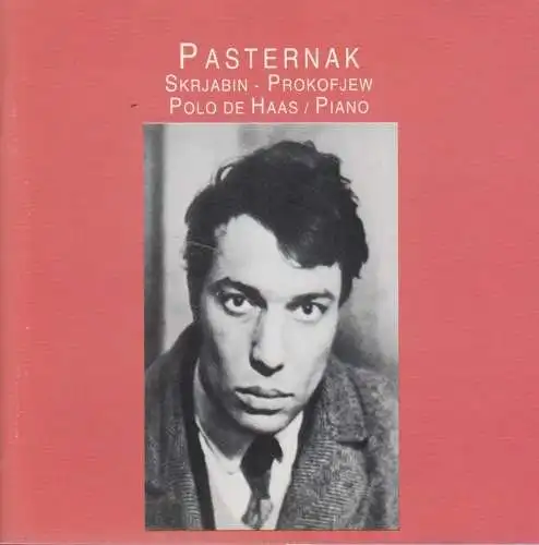 CD: Pasternak, Skrjabin, Prokofjew - Polo de Haas / Piano, 1993, Erasmus Muziek