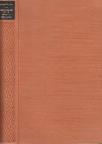 Buch: Der abenteuerliche Simplicissimus, Grimmelshausen, H. J. Chr. von, 1956