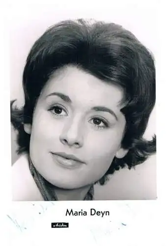 Maria Deyn. Autogrammkarte. Signiert, Autogrammkarte, gebraucht, gut